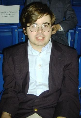 Me in May 2002 (photo taken at high school science contest).